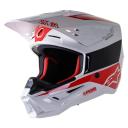Alpinestars S-M5 Bond Helmet - White/Red Glossy - Small
