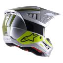 Alpinestars S-M5 Bond Helmet - White/Red Glossy - Small