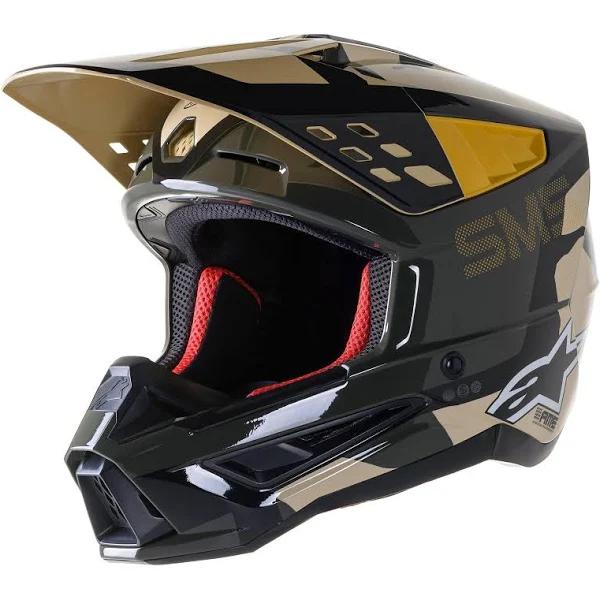 Alpinestars S-M5 Rover Helmet - Sand/Tangerine/Camo - Small