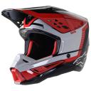 Alpinestars SM-5 Rover Camo Helmet - Grey/Red - XL