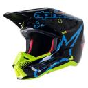 Alpinestars SM5 Action Helmet - Black/Cyan/Yellow - XL