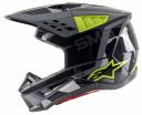 Alpinestars SM5 Action Helmet - Black/Cyan/Yellow - XL