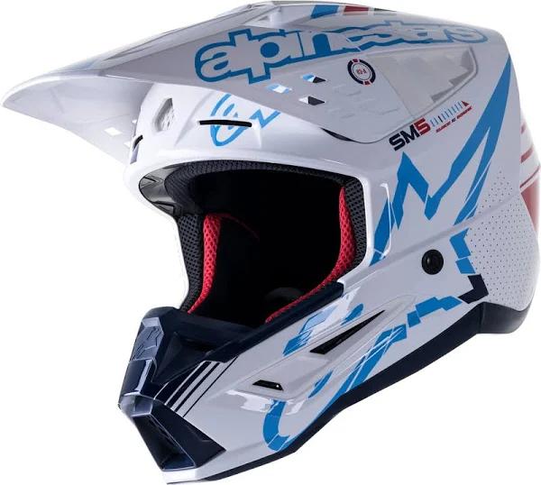 Alpinestars SM5 Action Helmet White Blue