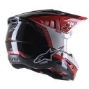 Alpinestars SM5 Beam Helmet - Black/Gray/Red - Large