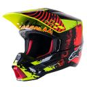 Alpinestars SM5 Helmet - Solar Flare - Gloss Black/Red/Yellow - 2XL