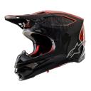 Alpinestars Supertech M10 Alloy Black/Orange/Red Helmet Xs