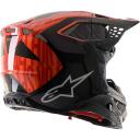Alpinestars Supertech M10 Alloy Black/Orange/Red Helmet Xs