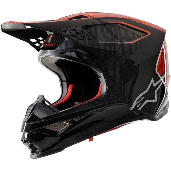 Alpinestars Supertech M10 Alloy Black/Orange/Red Helmet Xs