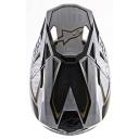 Alpinestars Supertech M10 Alloy Helmet - silver/black/gold - 2XL