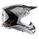 Alpinestars Supertech M10 Alloy Helmet - silver/black/gold - 2XL