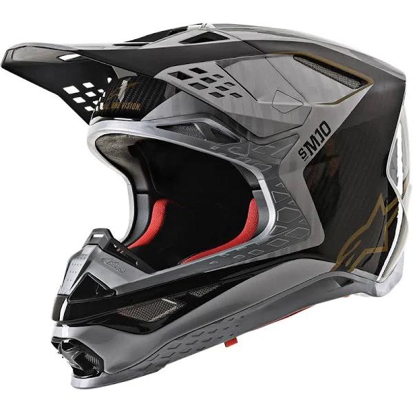 Alpinestars Supertech M10 Alloy Helmet - silver/black/gold - 2XL