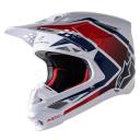 Alpinestars Supertech M10 Carbon Meta 2 Helmet - White/Red/Blue - XL