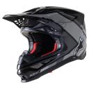 Alpinestars Supertech M10 Carbon Meta2 Helmet Black/Grey / Large