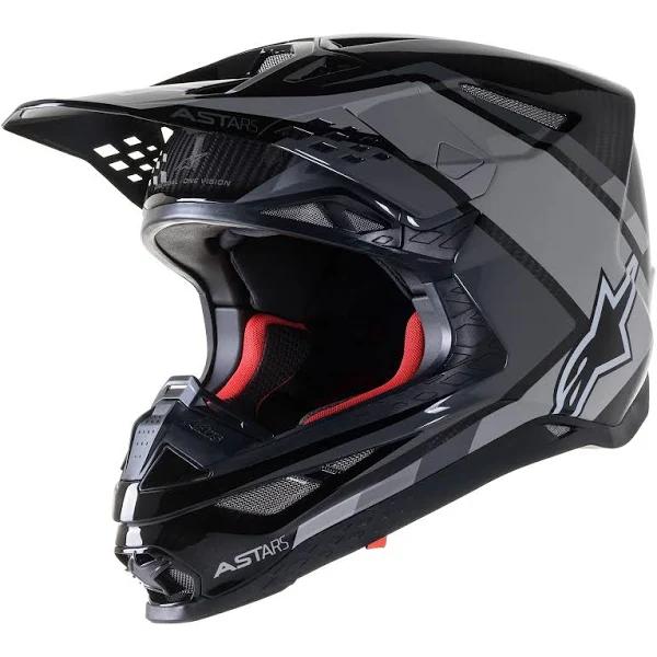 Alpinestars Supertech M10 Carbon Meta2 Helmet Black/Grey / Large