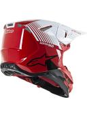 Alpinestars Supertech M10 Dyno Red/White Glossy Helmet