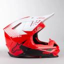 Alpinestars Supertech M10 Dyno Red/White Glossy Helmet