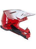 Alpinestars Supertech M10 Dyno Red/White Glossy Helmet