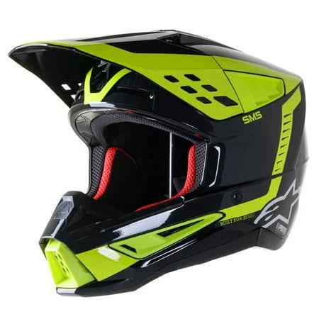 Alpinestars Supertech M5 Beam MX Offroad Helmet Black/Yellow XL, Size: XL (XL)