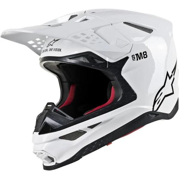 Alpinestars Supertech M8 Helmet - White - LG