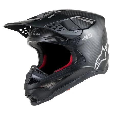 Alpinestars Supertech S-M10 Solid Helmet Matte Carbon (Black, X-Small), Size: Xs
