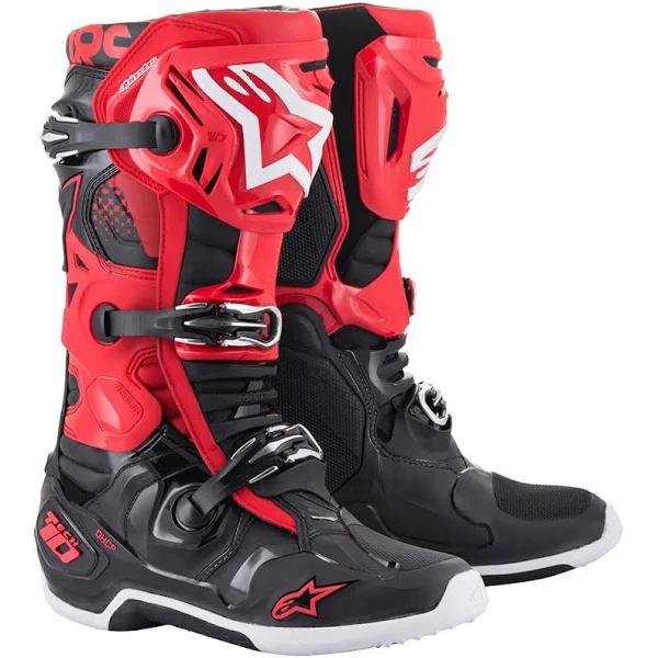 Alpinestars Tech 10 Boots - Black/Red 8