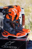 Alpinestars Tech 10 Boots Gray/Orange/Black/White 9