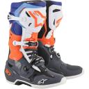 Alpinestars Tech 10 Boots Grey/Orange/Blue Size 14