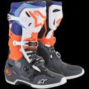 Alpinestars Tech 10 Boots Grey/Orange/Blue Size 14