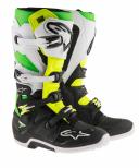 Alpinestars Tech 7 MX Boots Black-Silver-White-Gold