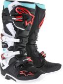 Alpinestars Tech 7 MX Boots Grey-Teal-White