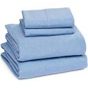 Amazon Basics Cotton Jersey Bed Sheet Set - King, Sky Blue