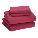 Amazon Basics Cotton Jersey Bed Sheet Set - Queen, Light Gray