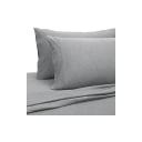 Amazon Basics Cotton Jersey Bed Sheet Set - Queen, Light Gray