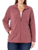 Amazon Essentials Women's Plus Size Full-Zip Polar Fleece Jacket