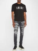AMIRI Distressed Bandana Thrasher Skinny Jeans Olive