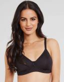 Amoena Lara Black Soft Cup Bra - Black