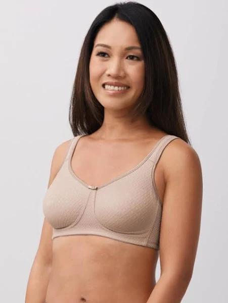 Amoena Mira Wire Free Mastectomy Bra. Light Taupe 18AA