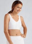 Amoena White Ester Post Surgical Bra, US 36DD