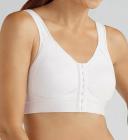 Amoena White Ester Post Surgical Bra, US 36DD