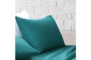 Amsons Teal Bedsheets Set- Flat & Fitted Sheets With Pillowcases Single