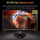 Android TV Box Support 6K 3D 4GB 32GB H616 Puce Wi-Fi 2.4G/5G LAN 100m-black