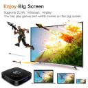 Android TV Box Support 6K 3D 4GB 32GB H616 Puce Wi-Fi 2.4G/5G LAN 100m-black