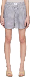 ANINE Bing Gray & White Liam Boxer Shorts