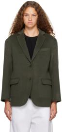 ANINE Bing Green Quinn Blazer