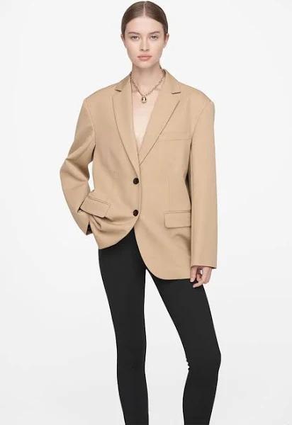 ANINE Bing - Quinn Blazer, Women , Beige