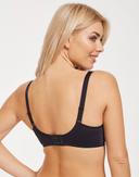 Anita Maternity Black Microfiber Underwire Nursing Bra, US 32G