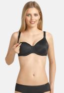 Anita Underwired Nursing Bra, Size 32e, Black