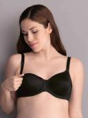 Anita Underwired Nursing Bra, Size 36f, Black