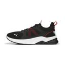 Anzarun 2.0 Unisex Sneakers in Black/White/For All Time Red, Size 12 by Puma