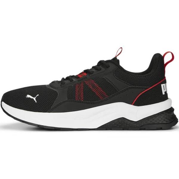 Anzarun 2.0 Unisex Sneakers in Black/White/For All Time Red, Size 12 by Puma